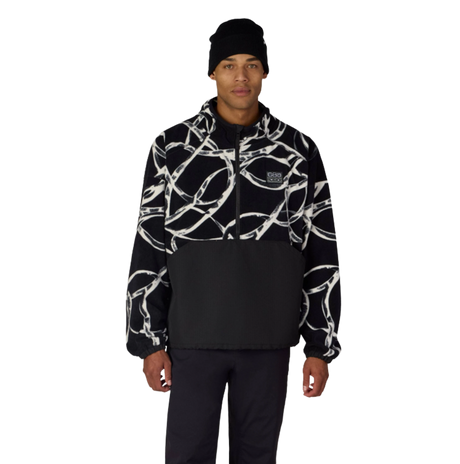 686 One Fleece Anorak Jacket Black Color Block XL