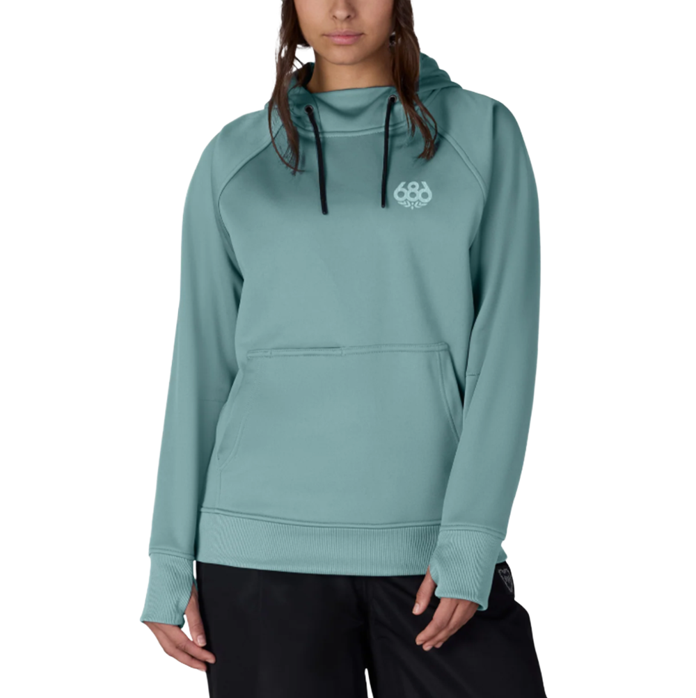 686 Bonded Fleece Hoody Womens Pale Firn S