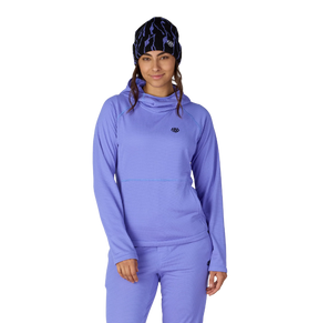686 Mission Grid Hoody Womens Blue