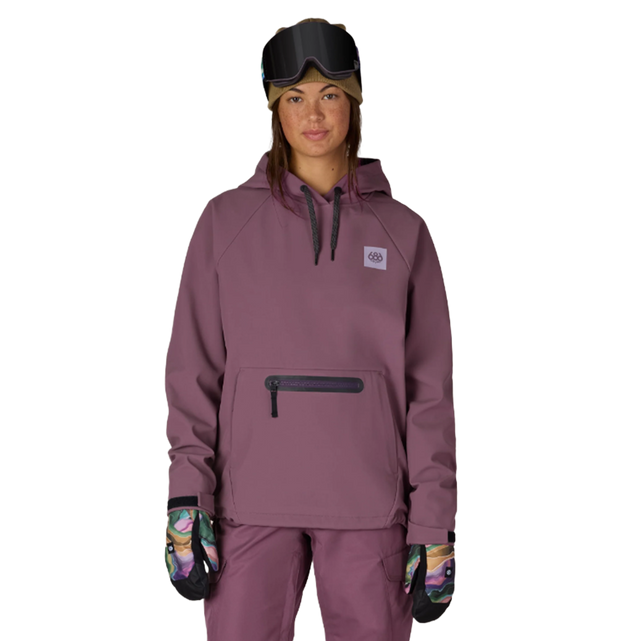 686 WaterProof Hoody Womens Black Plum
