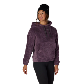 686 Sherpa Hoody Womens Black Plum