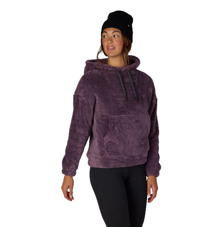 686 Sherpa Hoody Womens Black Plum