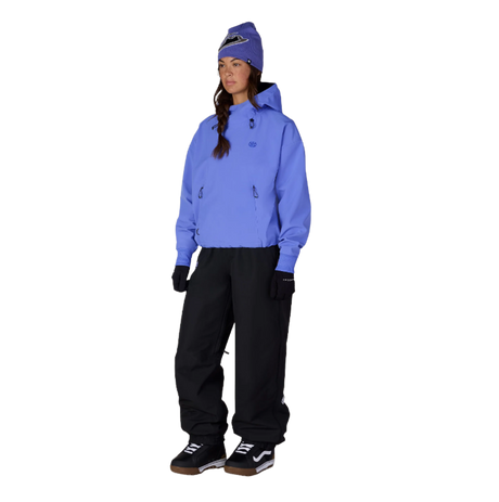 686 Waterproof Team Crop Hood Womens Blue L