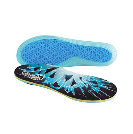 Remind Destin Impact 7mm Low Arch Insoles Black Blue 11-11.5