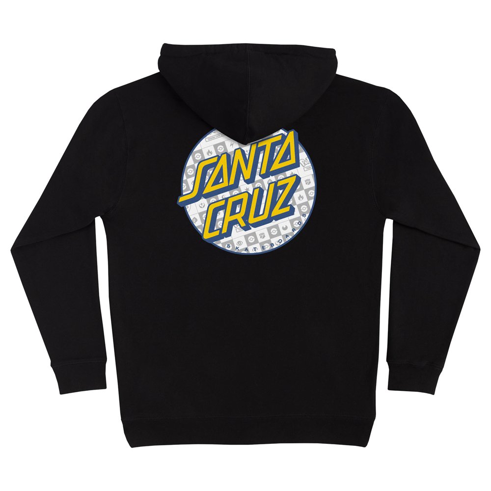 Santa Cruz Pokemon Energy Dot Midweight Hoodie Black
