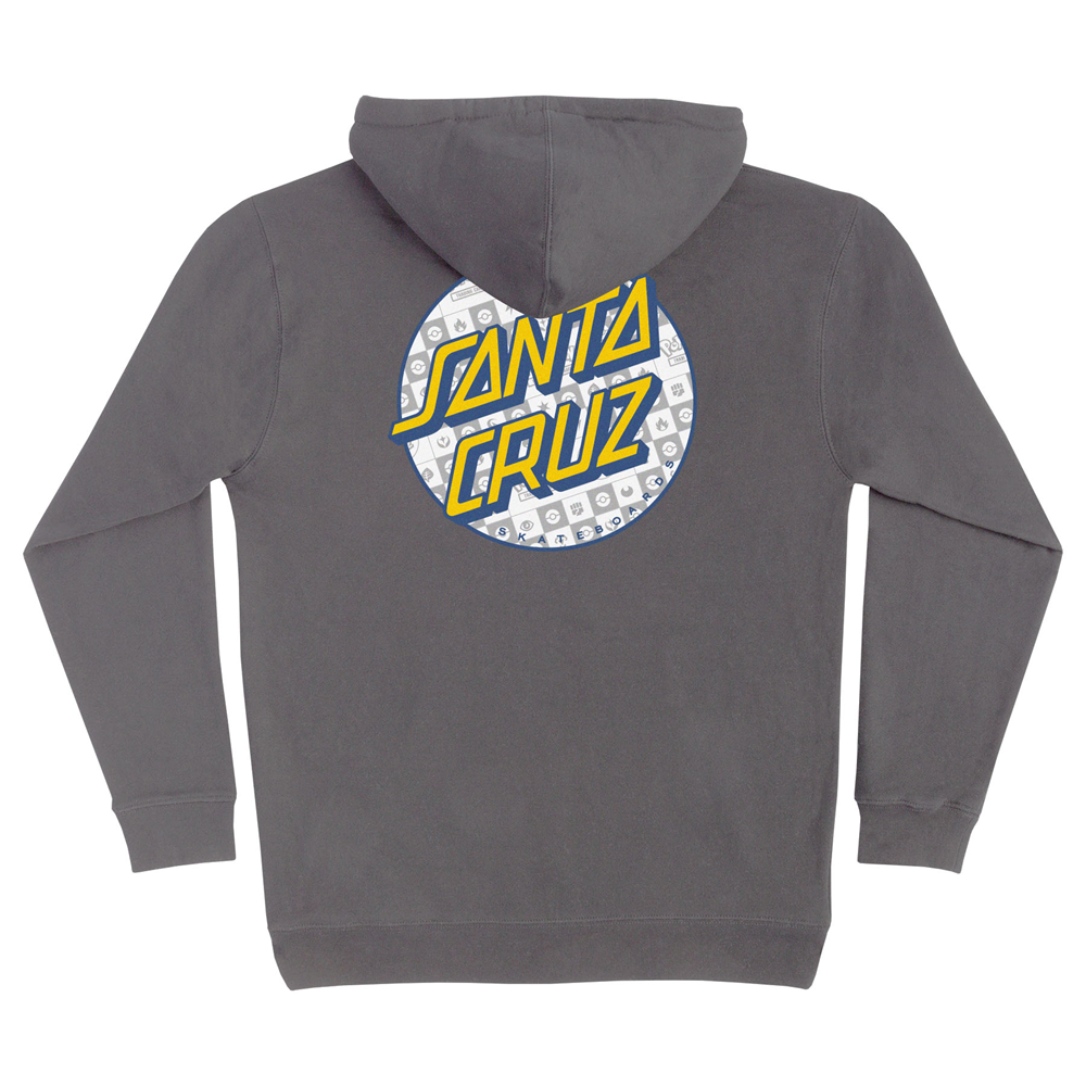 Santa Cruz Pokemon Energy Dot Midweight Hoodie Charcoal