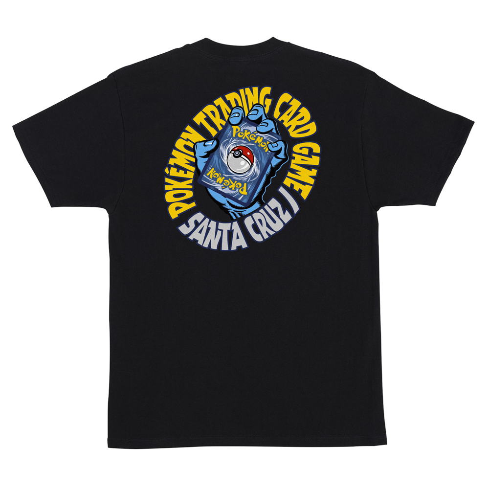 Santa Cruz Pokemon Hand Heavy Tshirt Black
