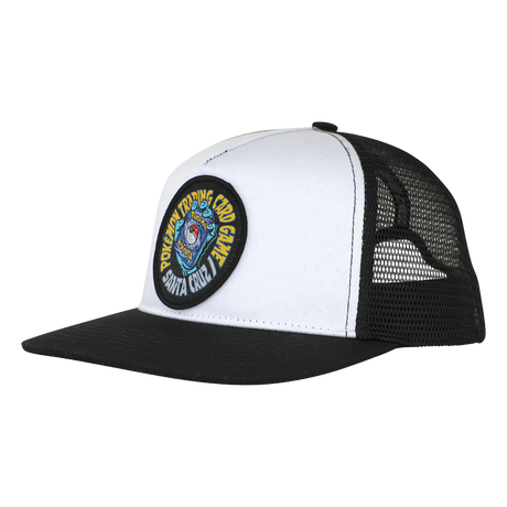 Santa Cruz Pokemon Hand Mesh Trucker Hat White Black YOUTH Snapback
