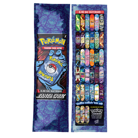 Santa Cruz Pokemon Blind Bag Skateboard Deck Assorted 8.0