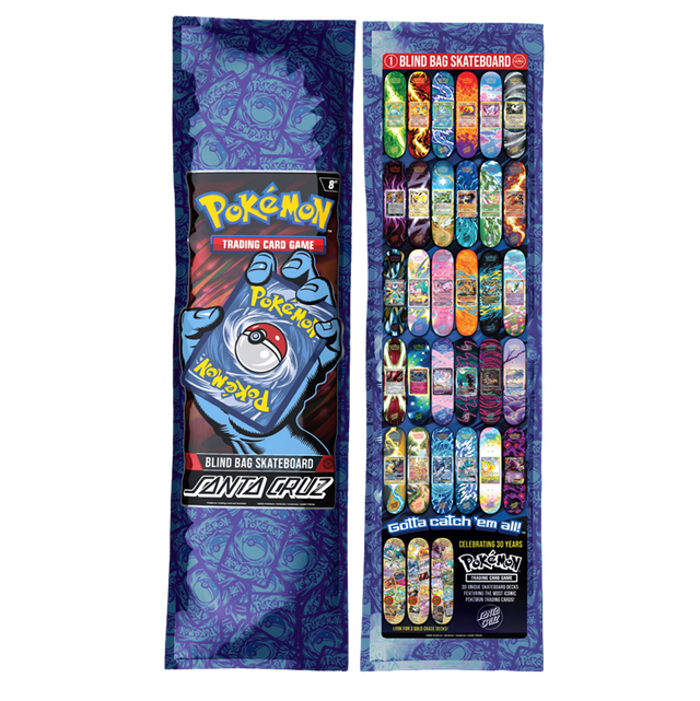 Santa Cruz Pokemon Blind Bag Skateboard Deck Assorted 8.0