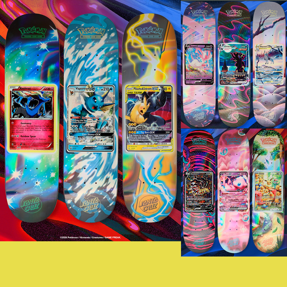 Santa Cruz Pokemon Blind Bag Skateboard Deck Assorted 8.0