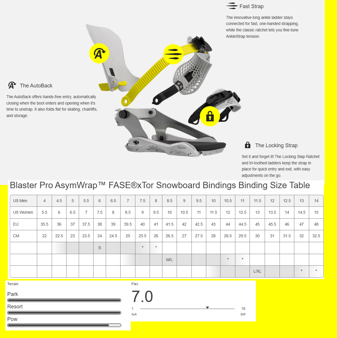 Bataleon Blaster Pro AW FASE Bindings 2027 Grey M/L