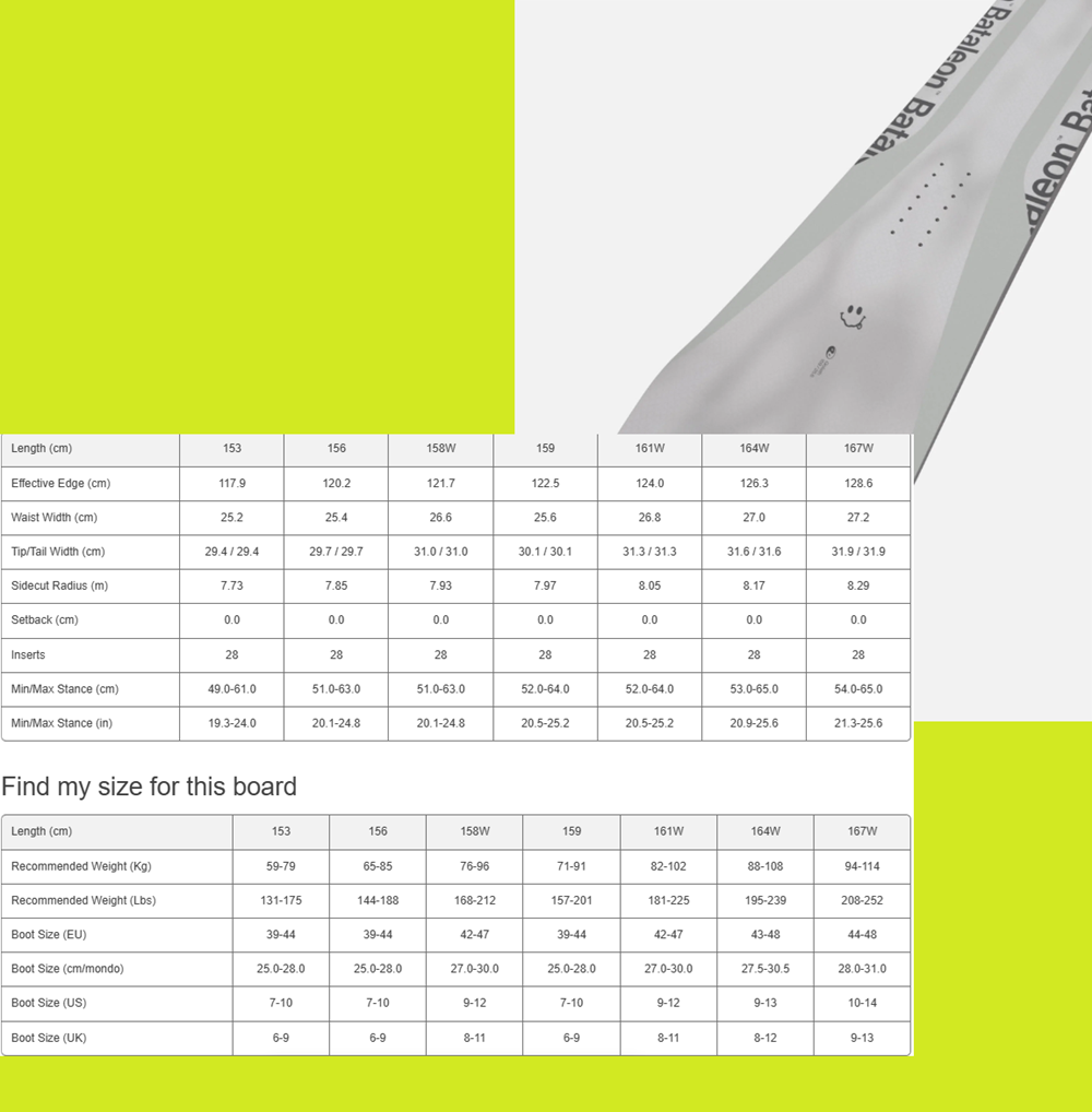 Bataleon Goliath Snowboard 2027 Grey 158W