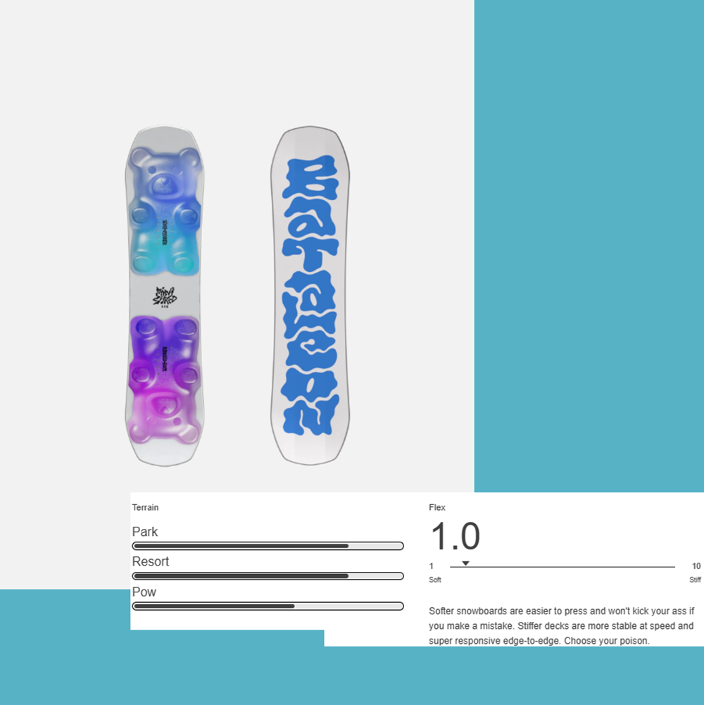 Bataleon Minishred Snowboard 2027 White 120