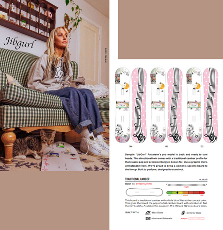 Public JibGurl Snowboard Womens 2027 White 144