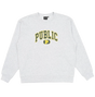 Public Collegiate Crewneck Sweatshirt Grey
