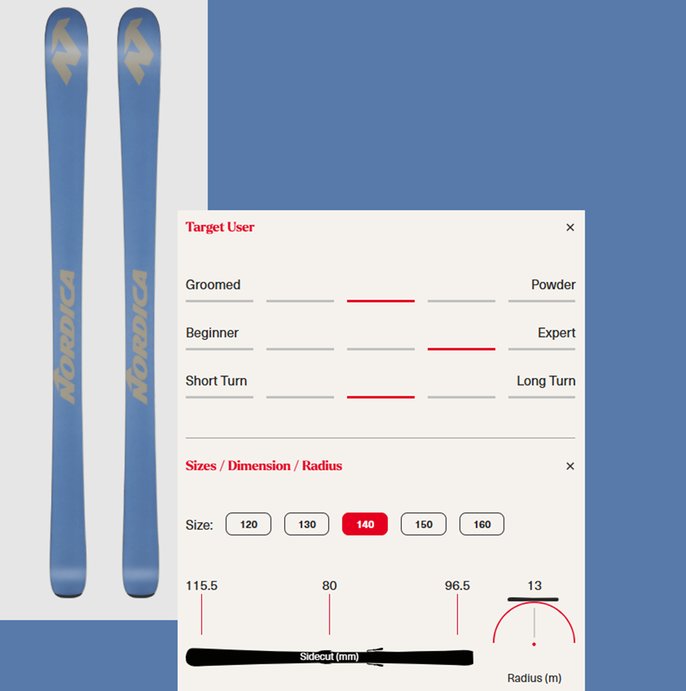 Nordica Enforcer JR 80s M7 Ski Combo Blue Grey 150