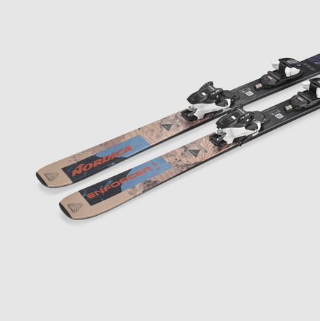 Nordica Enforcer JR 80s M7 Ski Combo Blue Grey 140