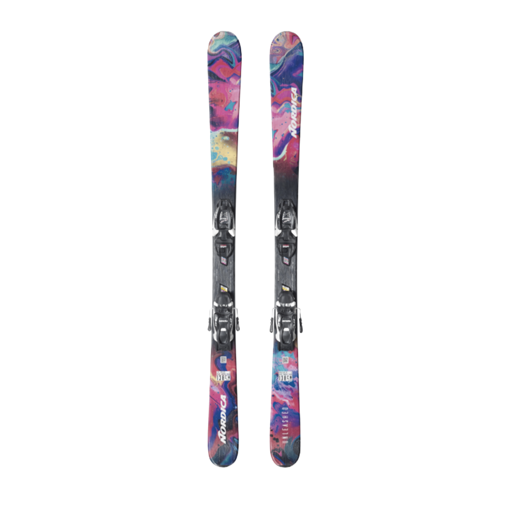 Nordica Unleashed Jr 70 Ski Combo Blue 138