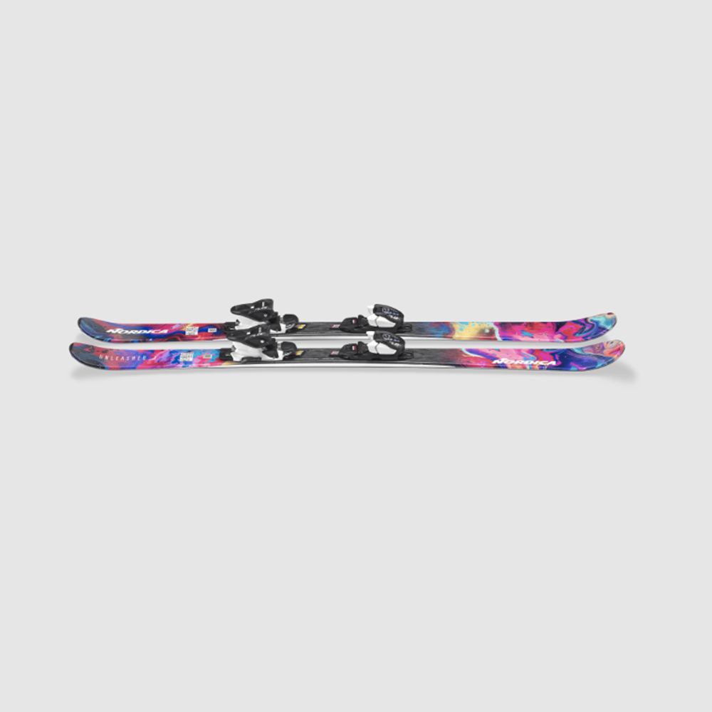Nordica Unleashed Jr 70 Ski Combo Blue 128