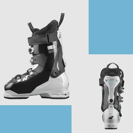Nordica Sportmachine 3 75w Womens Ski Boots Black Grey Blue