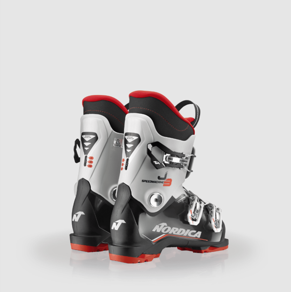 Nordica Speedmachine Jr Youth Ski Boots Black Grey