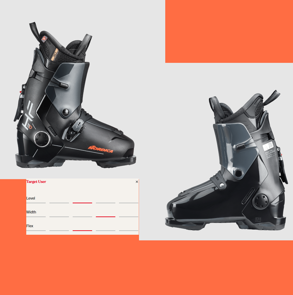 Nordica HF 110 GW Ski Boots Black Red