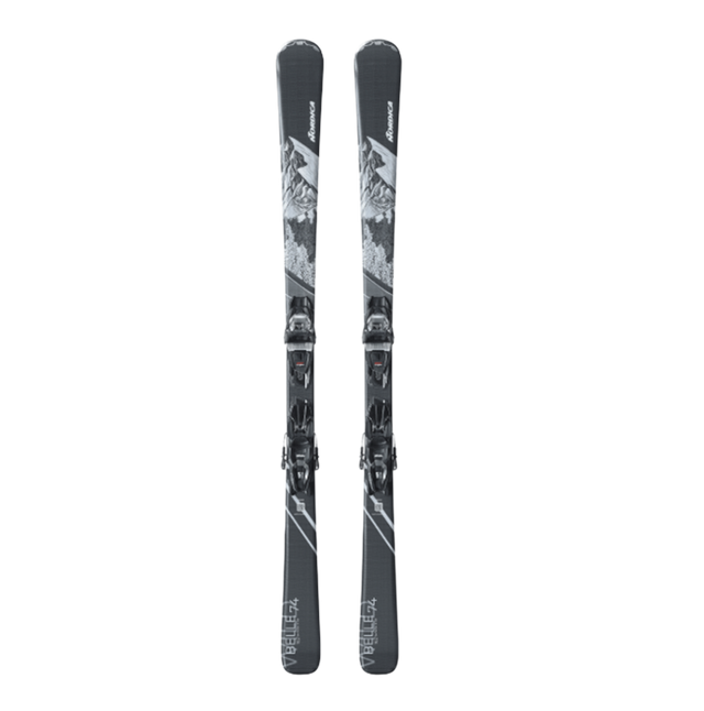 Nordica Wild Belle 74 TP2 10FDT Ski Combo Black Blue 162