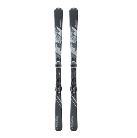 Nordica Wild Belle 74 TP2 10FDT Ski Combo Black Blue 156