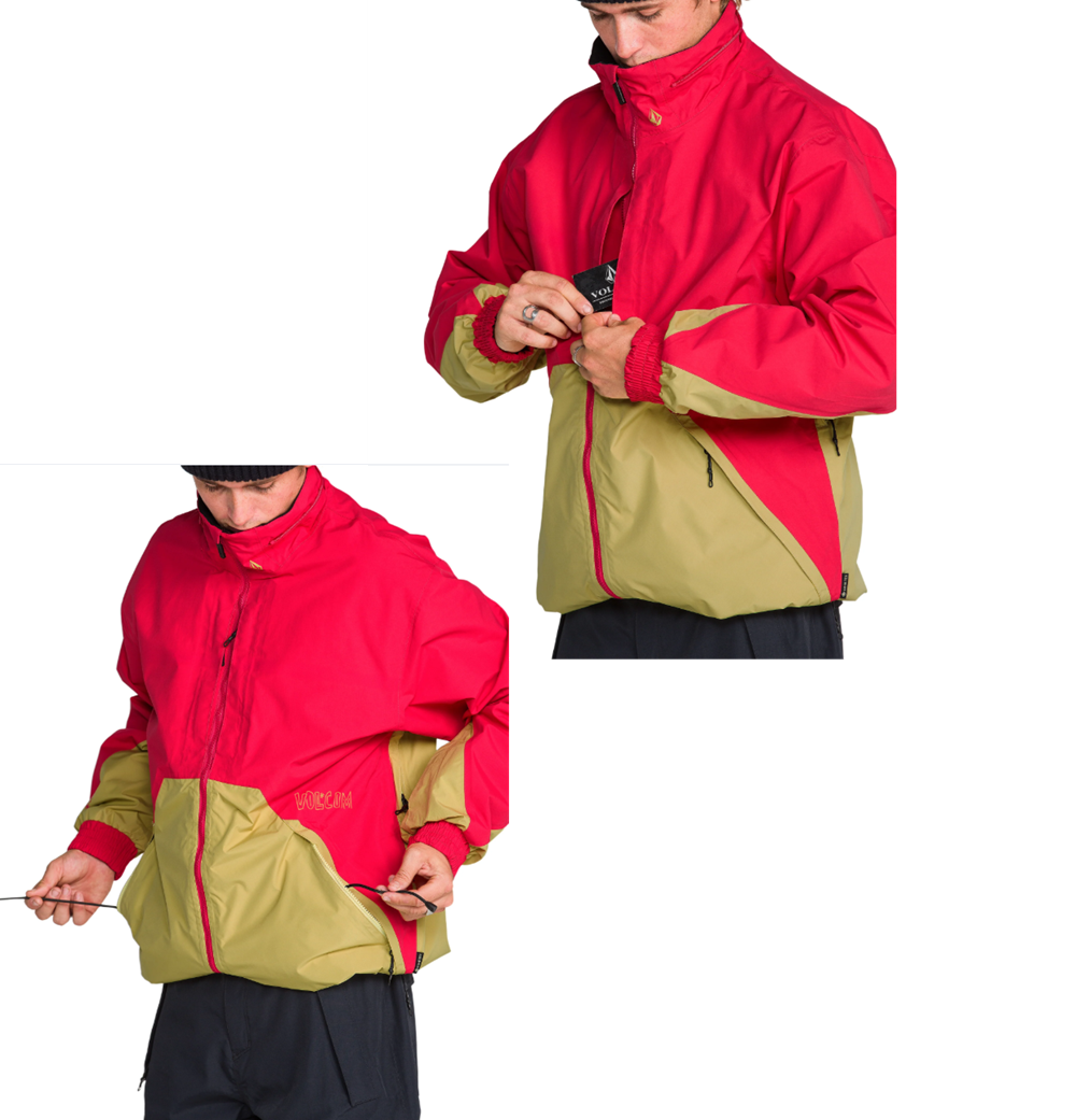 Volcom Longo Goretex Jacket Bright Cherry