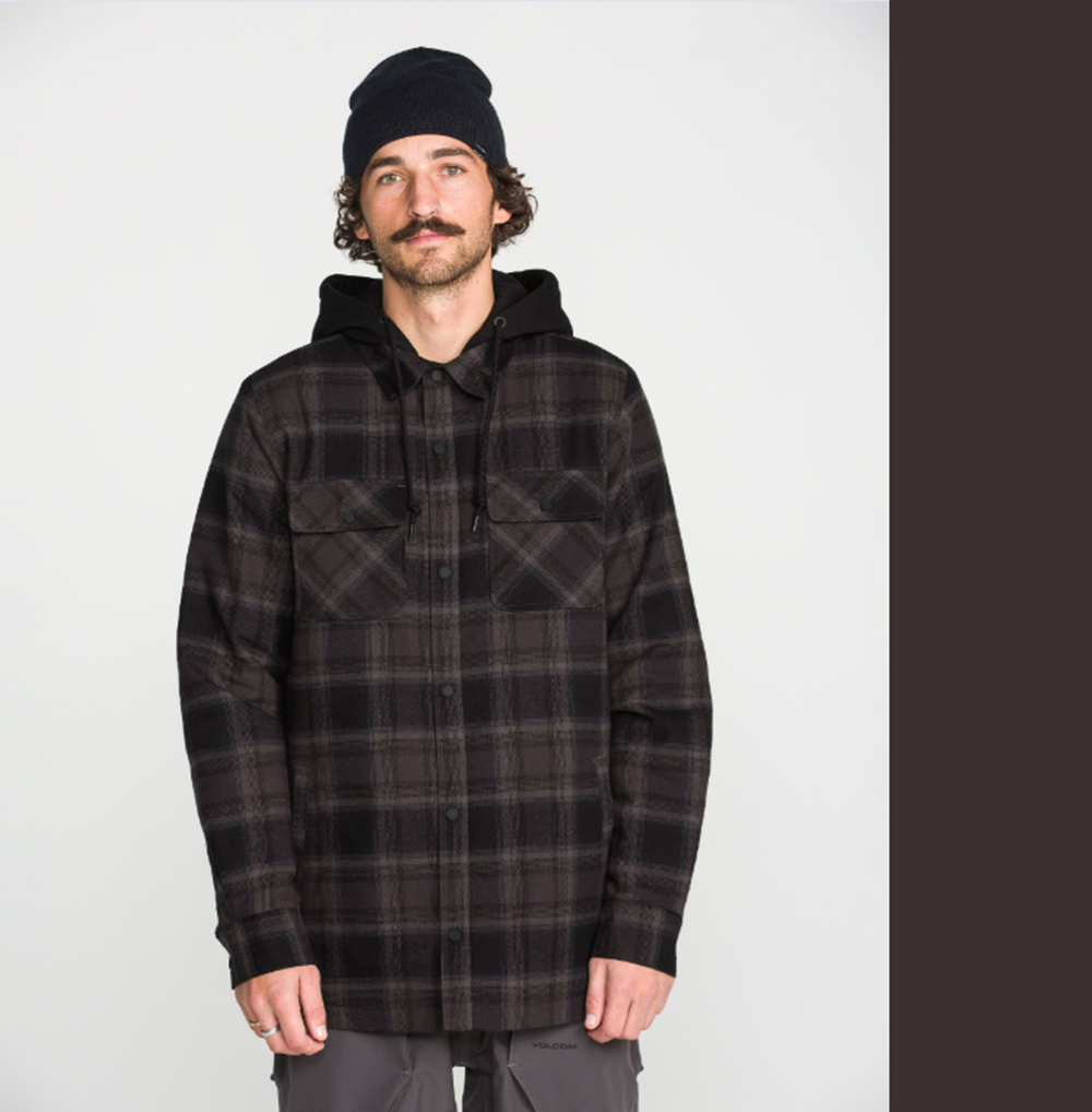 Volcom Enson Insulated Riding Flannel Black
