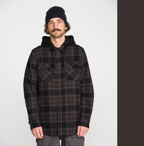 Volcom Enson Insulated Riding Flannel Black