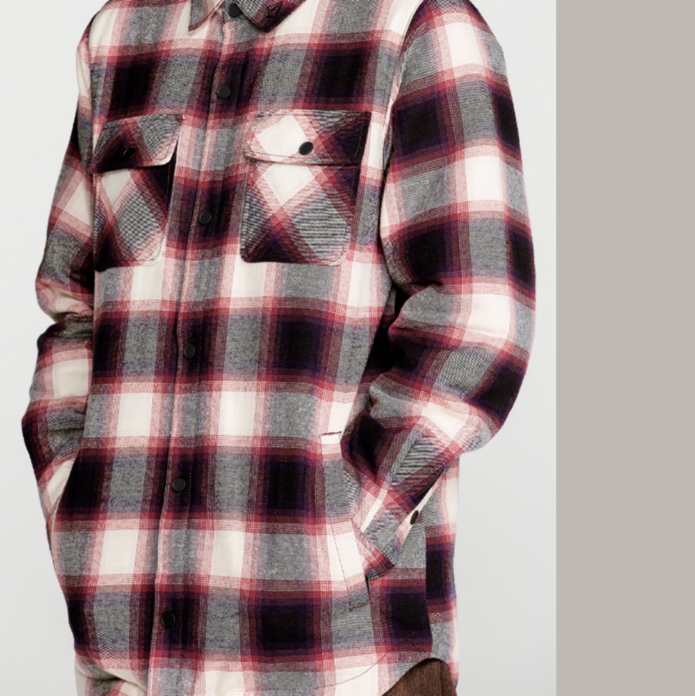 Volcom Enson Insulated Riding Flannel Blue