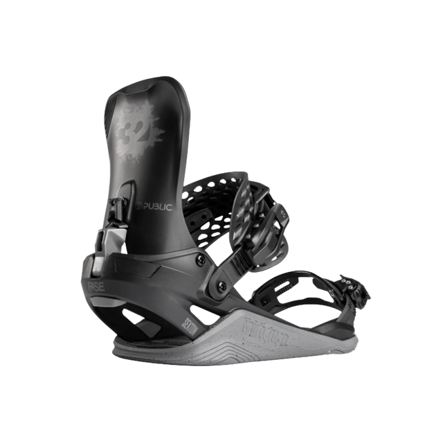 ThirtyTwo 32 Basin Public FASE Bindings 2027 Black Grey Medium