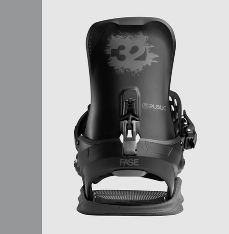 ThirtyTwo 32 Basin Public FASE Bindings 2027 Black Grey Large