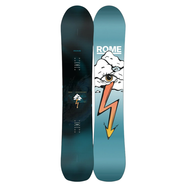 Rome Stale Crewzer Snowboard 2027 Black Blue 154