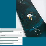 Rome Stale Crewzer Snowboard 2027 Black Blue 158 WIDE