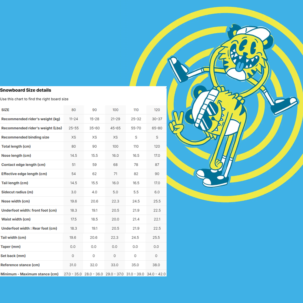 Nidecker Scamp Snowboard Complete w/ Bindings 2027 Blue Green 90