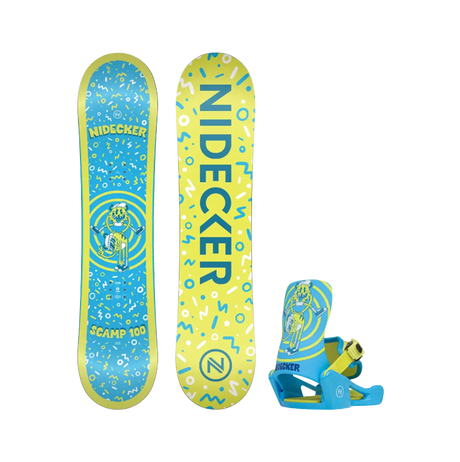 Nidecker Scamp Snowboard Complete w/ Bindings 2027 Blue Green 90