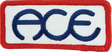 ACE RINGS GARAGE PATCH WHT/BLU/RED