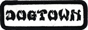 DOGTOWN WORK PATCH 4x1.25" BLK/WHT