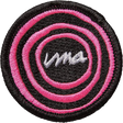 UMA  BULLSEYE PATCH 2" BLACK/PINK