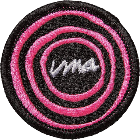 UMA  BULLSEYE PATCH 2" BLACK/PINK