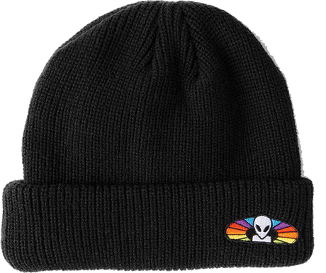ALIEN WORKSHOP SPECTRUM EMBROIDERED PATCH BEANIE BLACK