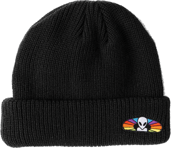ALIEN WORKSHOP SPECTRUM EMBROIDERED PATCH BEANIE BLACK