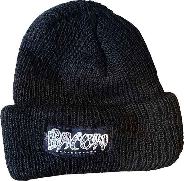 BACON LOGO BEANIE BLACK