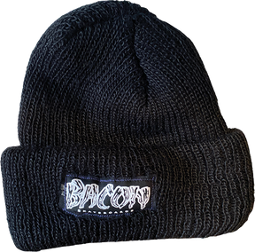 BACON LOGO BEANIE BLACK