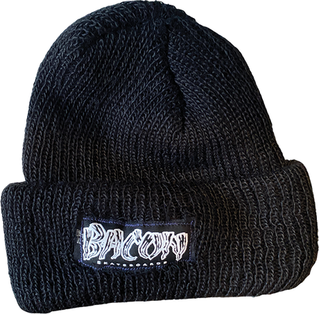 BACON LOGO BEANIE BLACK