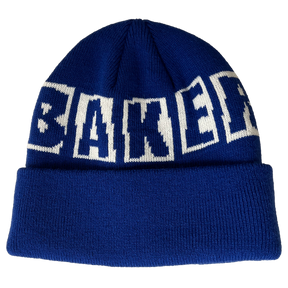 BAKER BRAND LOGO BEANIE ROYAL BLUE