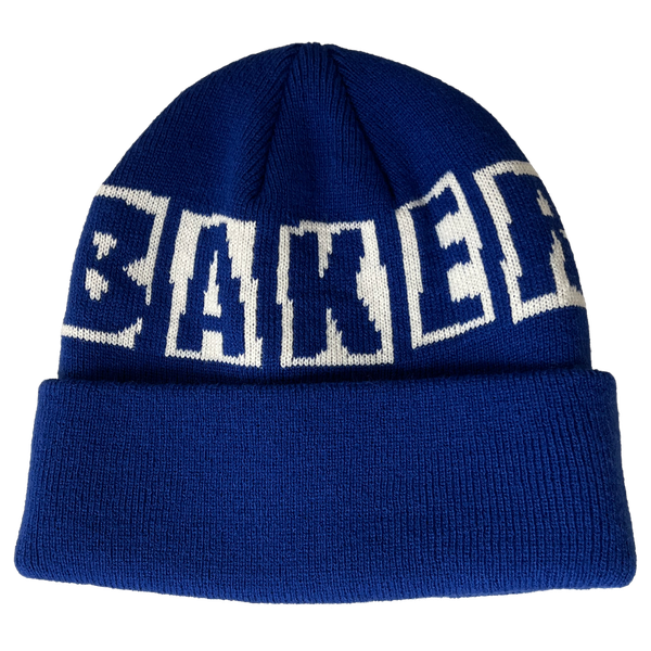 BAKER BRAND LOGO BEANIE ROYAL BLUE